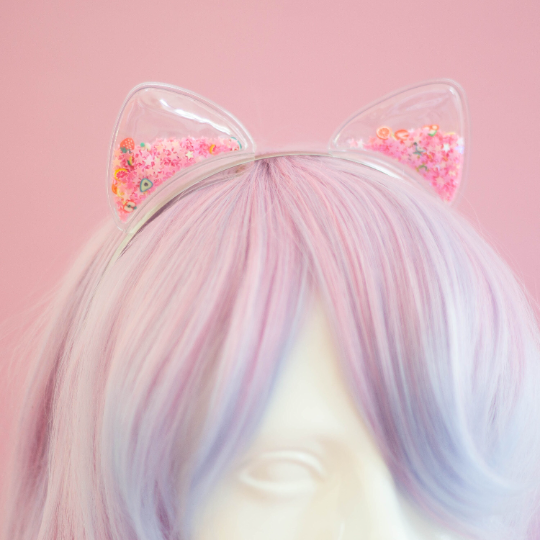 Sequin Shaker Kitten Ears Hairband